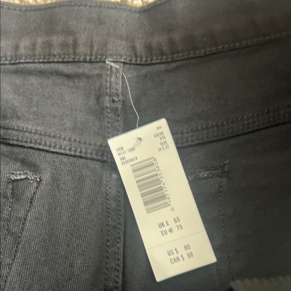 Abercrombie & Fitch Men's Slim Straight Black Jeans - Picture 4 of 6